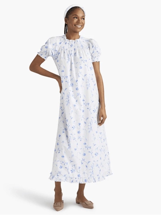 hill house nap dress blue botanical The Maternity Ellie Nap Dress Blue Botanical | XXS